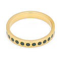 Pattern Ring guldpläterad - North Sea Green