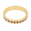 Pattern Ring guldpläterad - Purple Harvest
