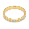 Pattern Ring guldpläterad - Skyride Blue