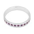Pattern Ring silver - Purple Harvest