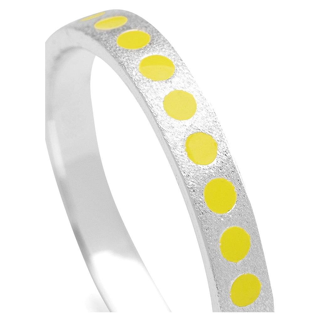 LULU Copenhagen Pattern Ring silver Rings Wild Lime