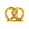 Pretzel örhänge 1 st - Guldpläterad