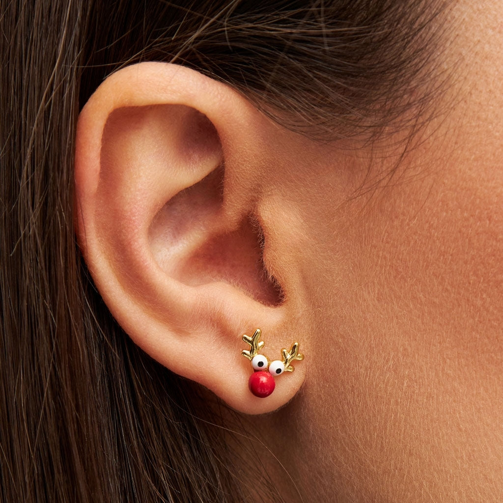 LULU Copenhagen Rudolph örhänge 1 st Ear stud, 1 pcs Guldpläterad