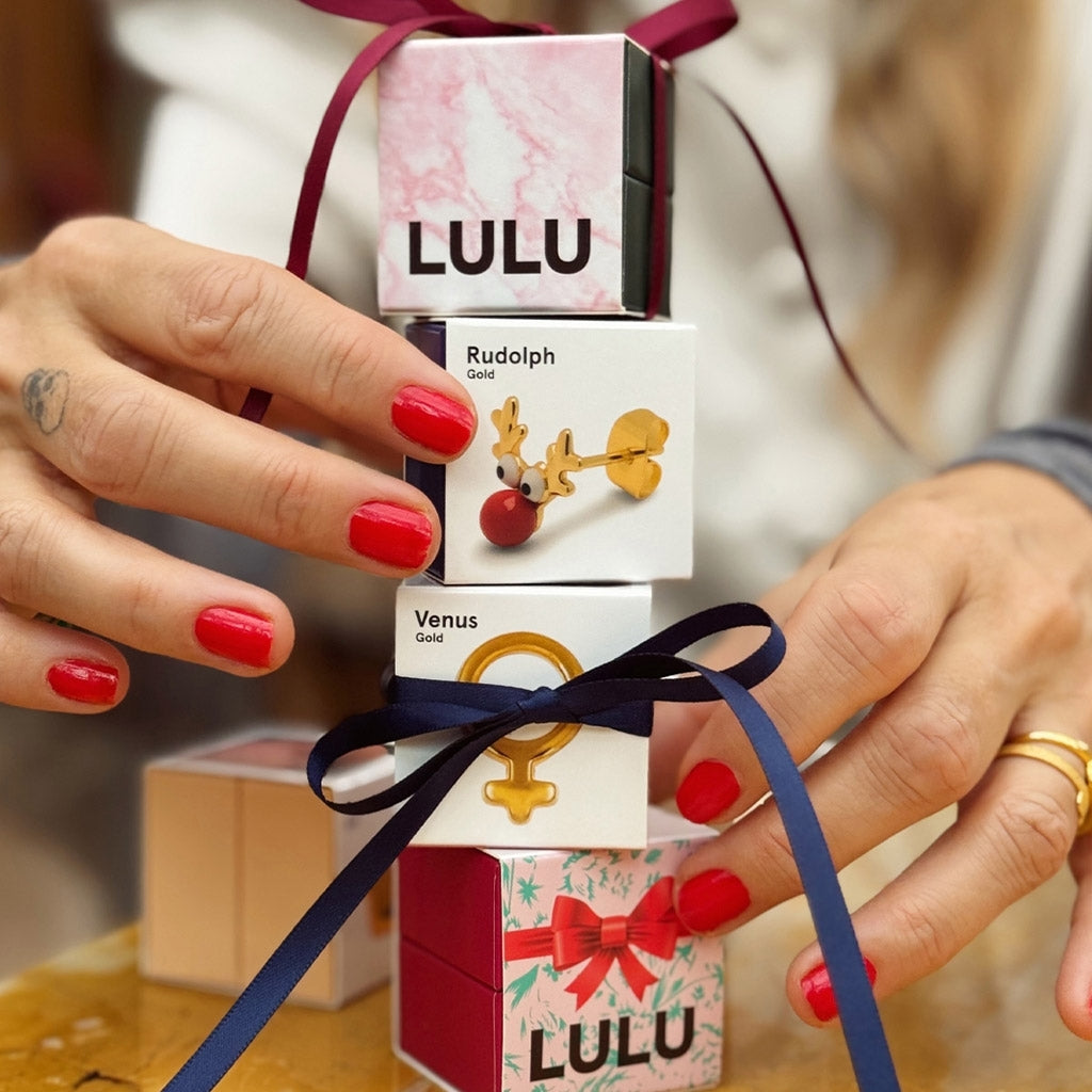 LULU Copenhagen Rudolph örhänge 1 st Ear stud, 1 pcs Guldpläterad