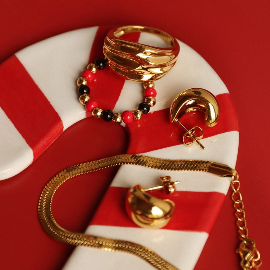 LULU Copenhagen Snake Armband guldpläterad Bracelets Guldpläterad