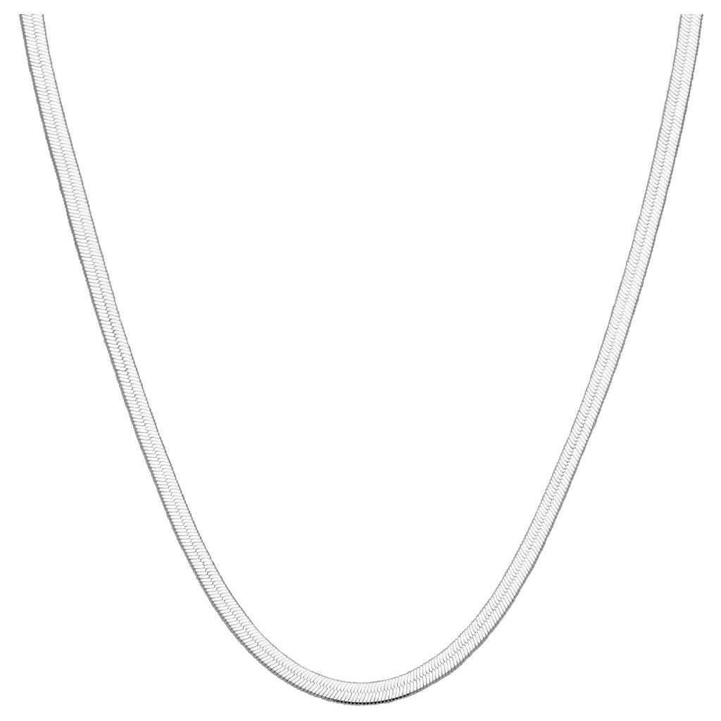 LULU Copenhagen Snake Halsband silverpläterad Necklaces Silver Plated