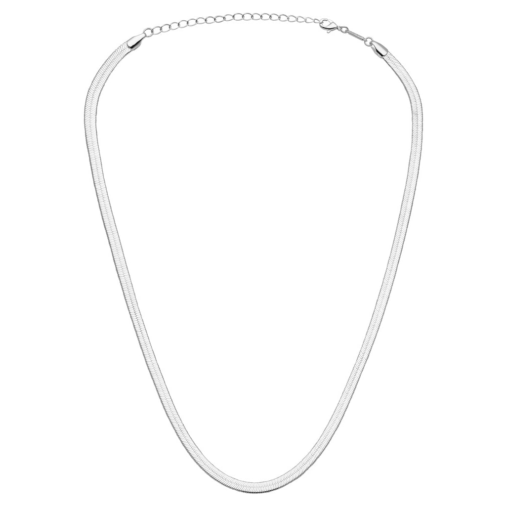 LULU Copenhagen Snake Halsband silverpläterad Necklaces Silver Plated