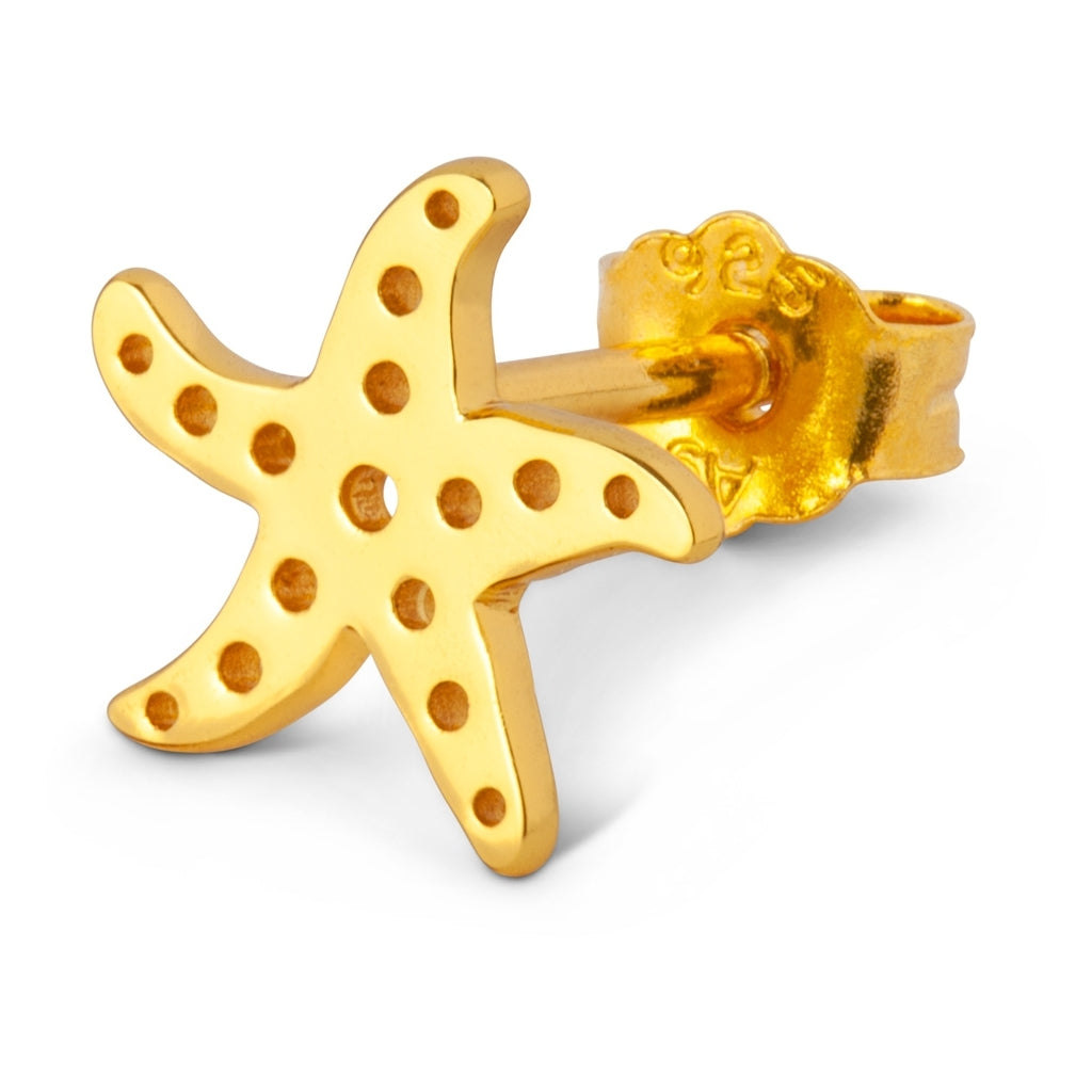 LULU Copenhagen Starfish örhänge 1 st Ear stud, 1 pcs Guldpläterad