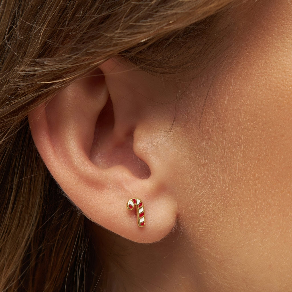 LULU Copenhagen Sugar Cane örhänge 1 st Ear stud, 1 pcs Guldpläterad