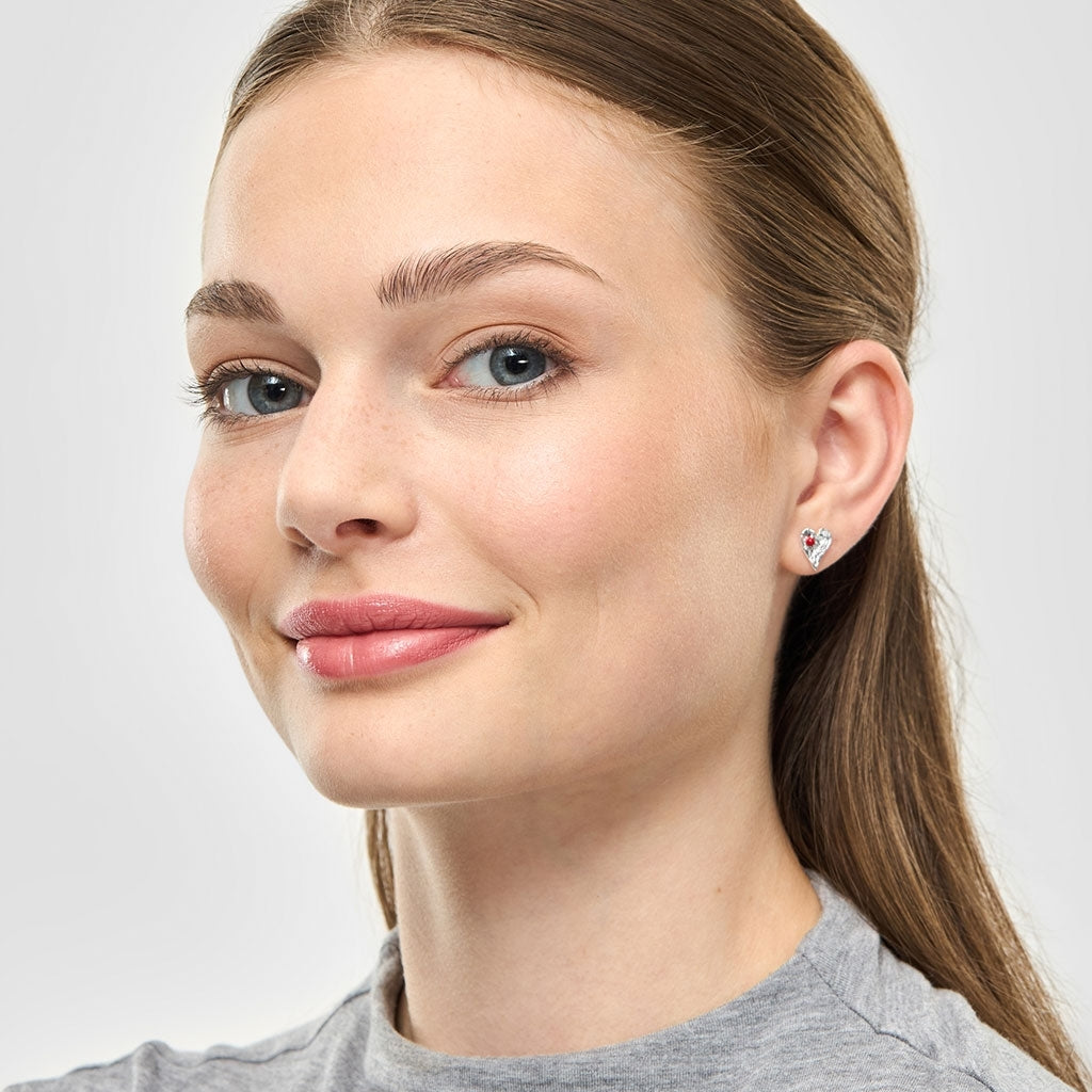LULU Copenhagen Sweet Heart örhänge 1 st Ear stud, 1 pcs Passion Red