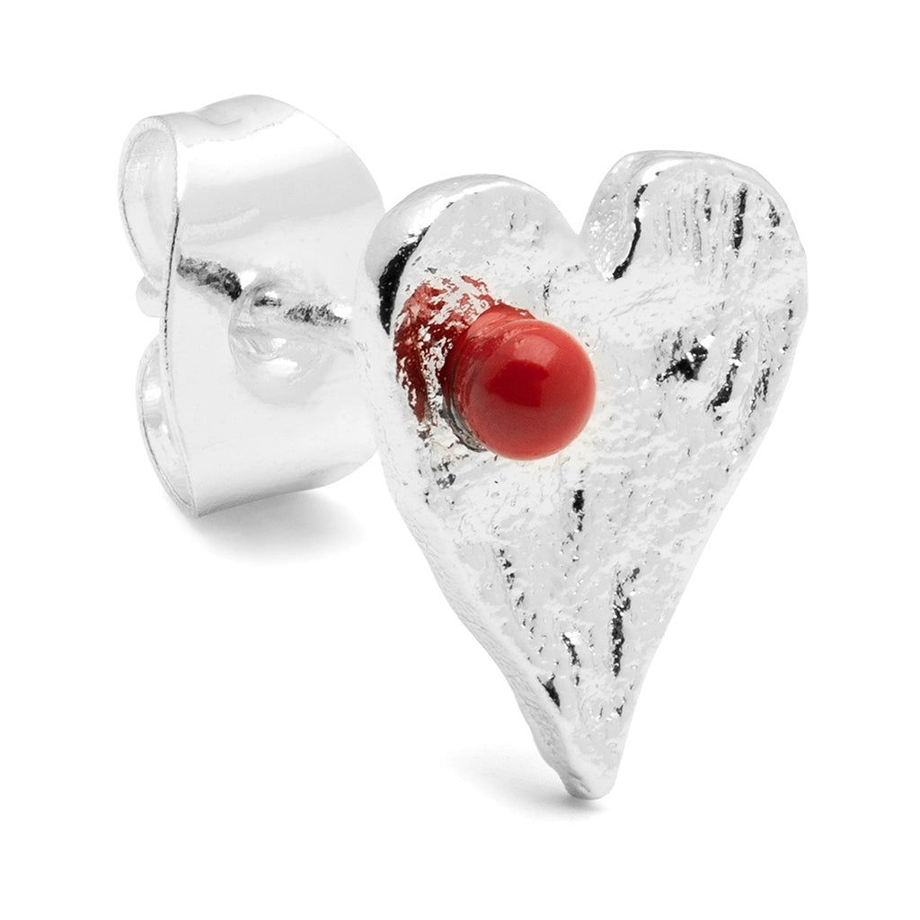 LULU Copenhagen Sweet Heart örhänge 1 st Ear stud, 1 pcs Passion Red
