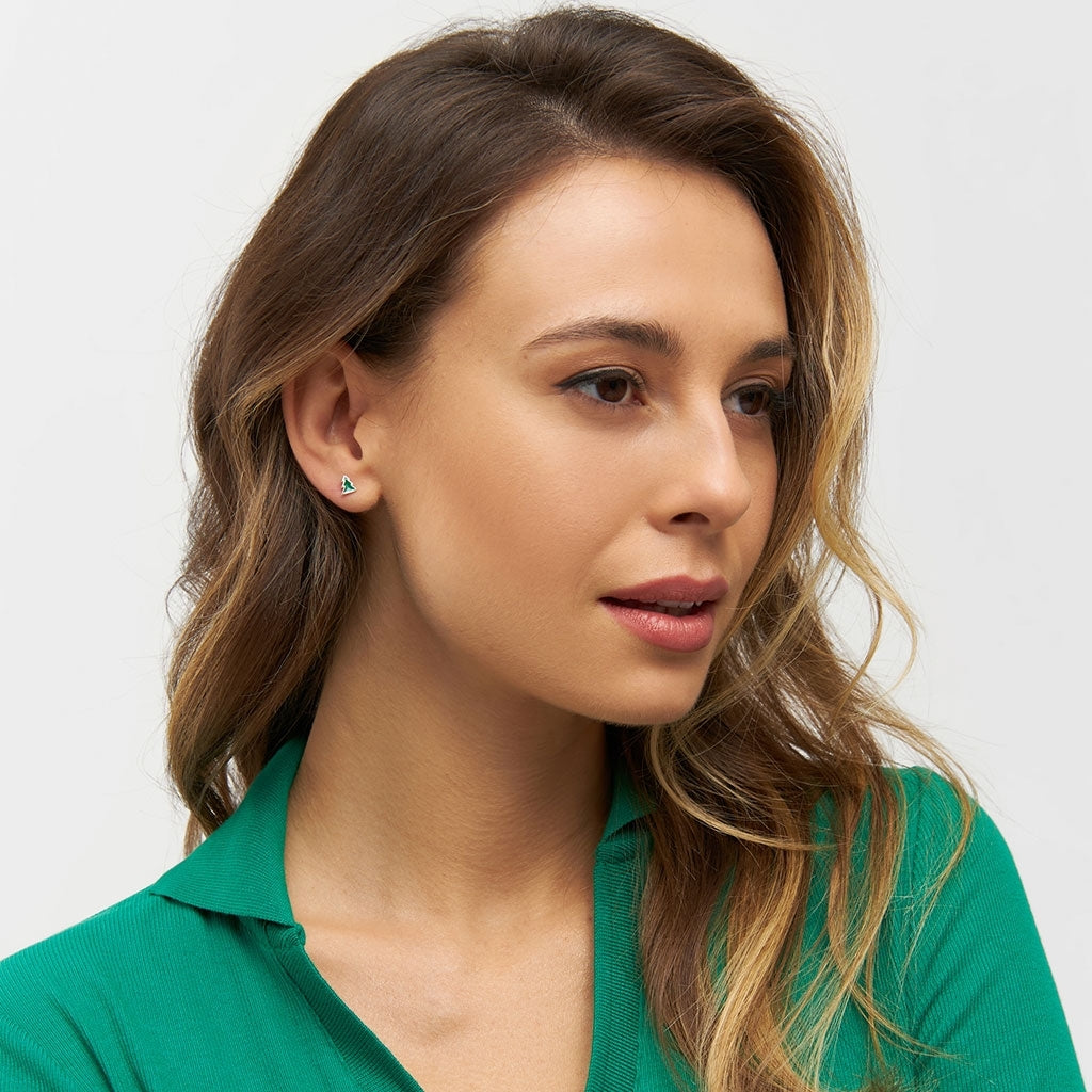 LULU Copenhagen The Green Tree örhänge 1 st Ear stud, 1 pcs Silver Plated