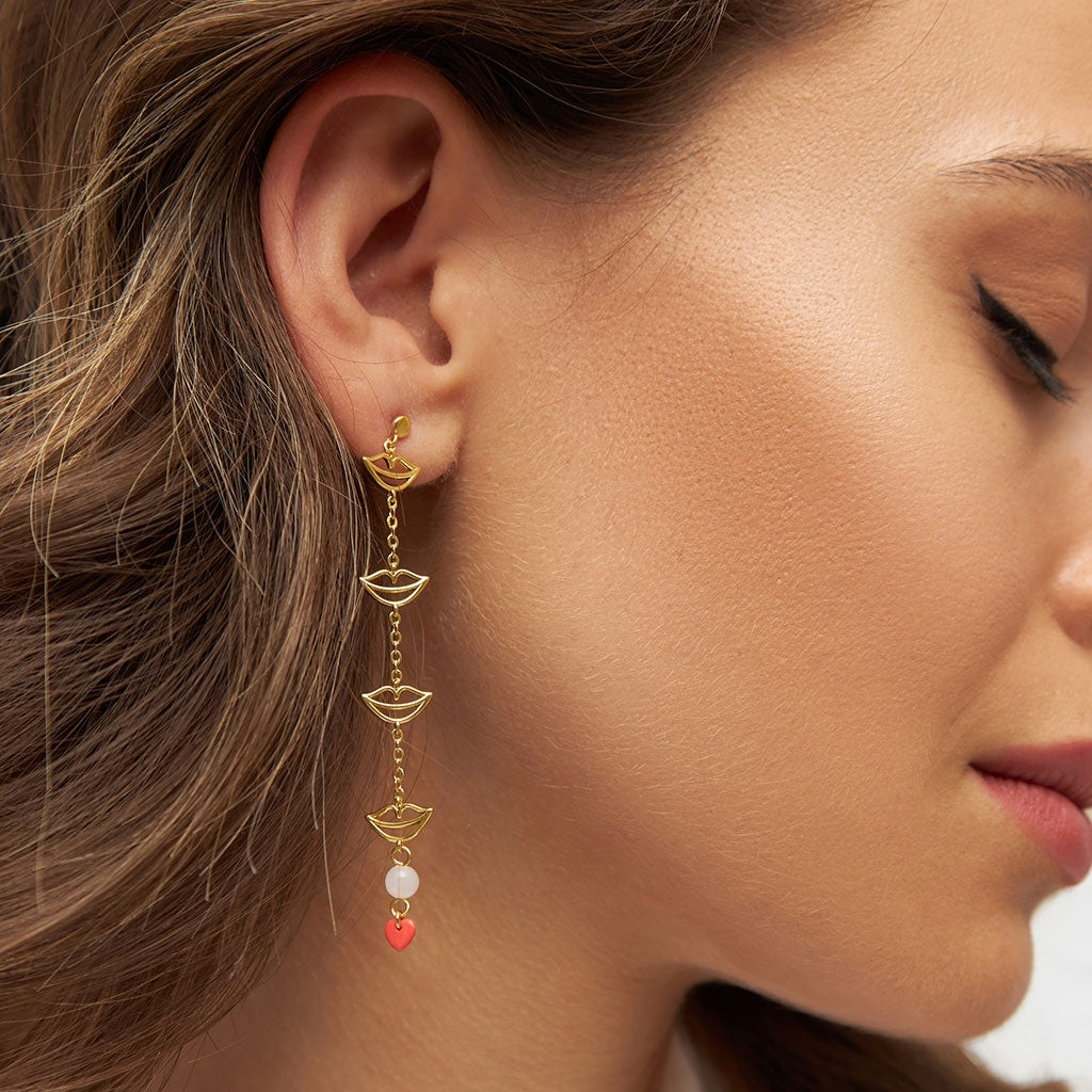 LULU Copenhagen Topping Long 4 Secrets örhänge 1 st Ear stud, 1 pcs Guldpläterad