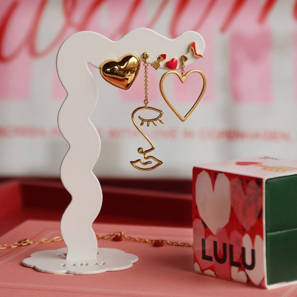 LULU Copenhagen Topping Long Woman örhänge 1 st Ear stud, 1 pcs Guldpläterad