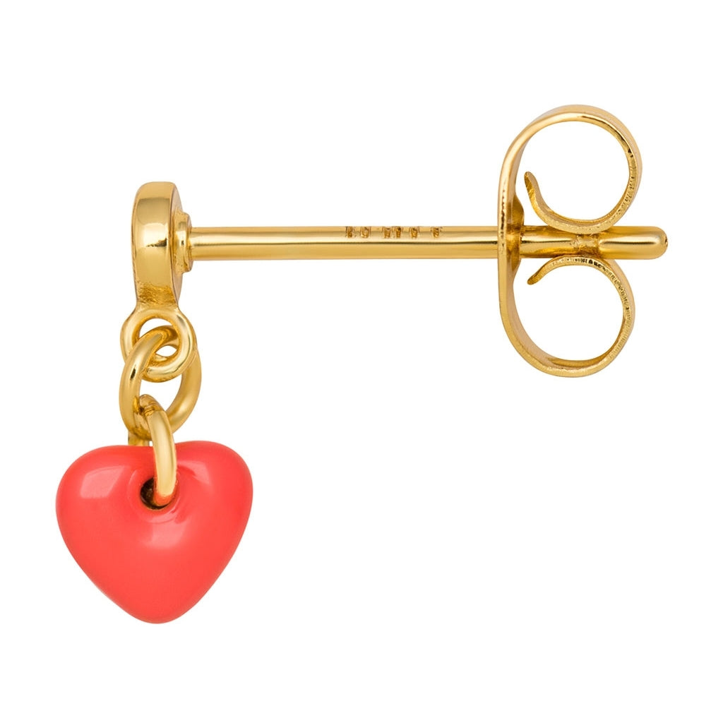 LULU Copenhagen Love U Dangling örhänge 1 st Ear stud, 1 pcs Läppstift röd
