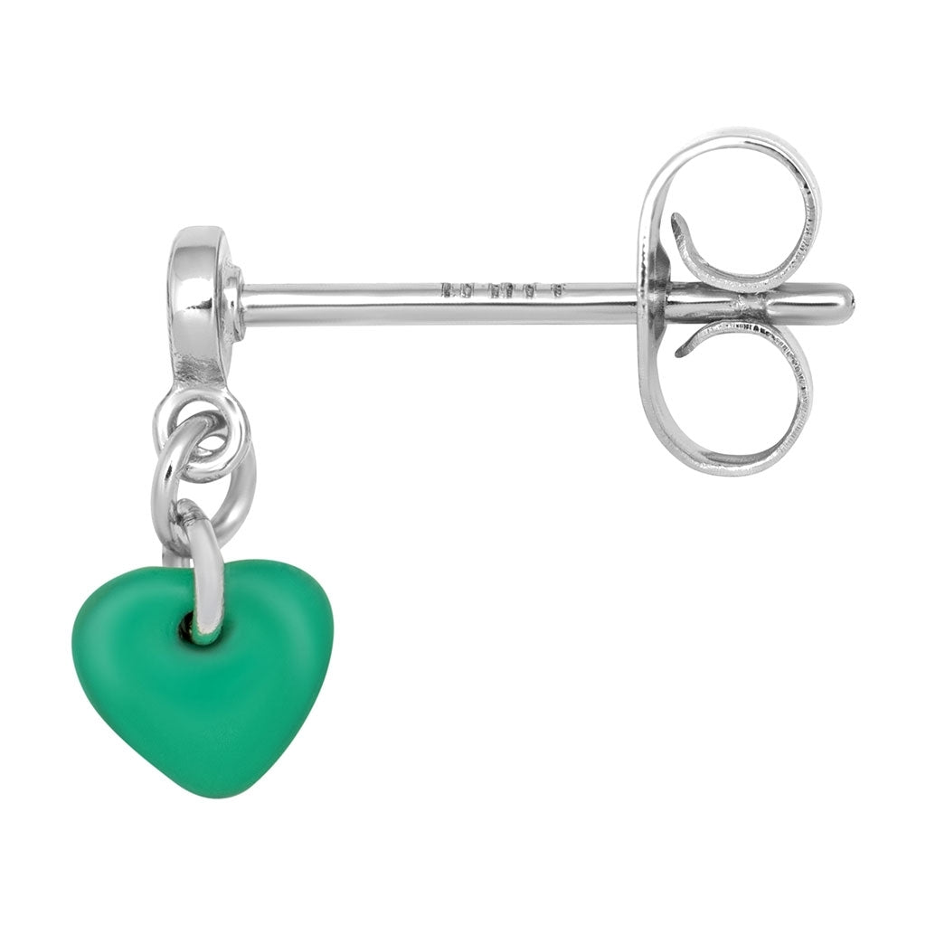 LULU Copenhagen Love U Dangling örhänge 1 st Ear stud, 1 pcs Ljusgrön