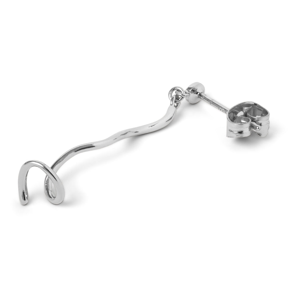 LULU Copenhagen Topping Short Swirl örhänge 1 st Ear stud, 1 pcs Silver Plated