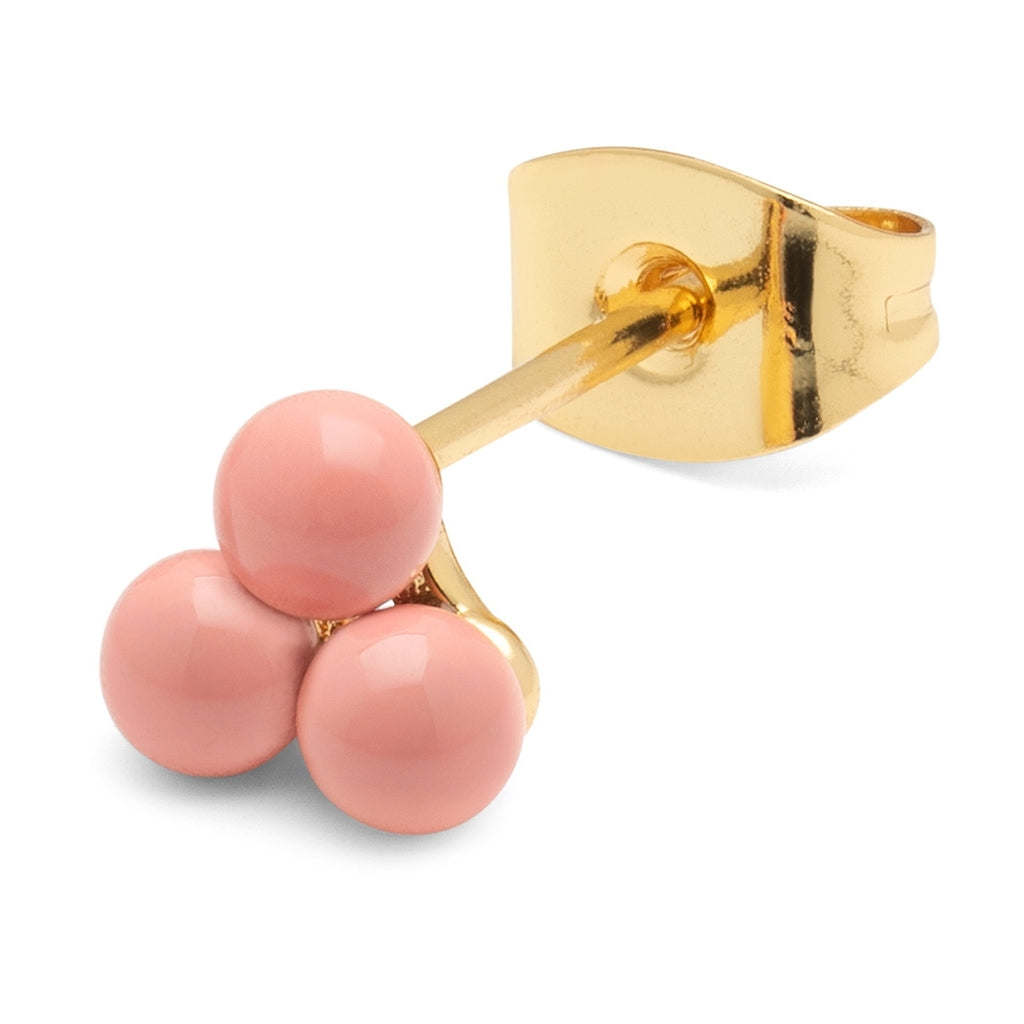 LULU Copenhagen Trio örhänge 1 st Ear stud, 1 pcs Burnt Coral