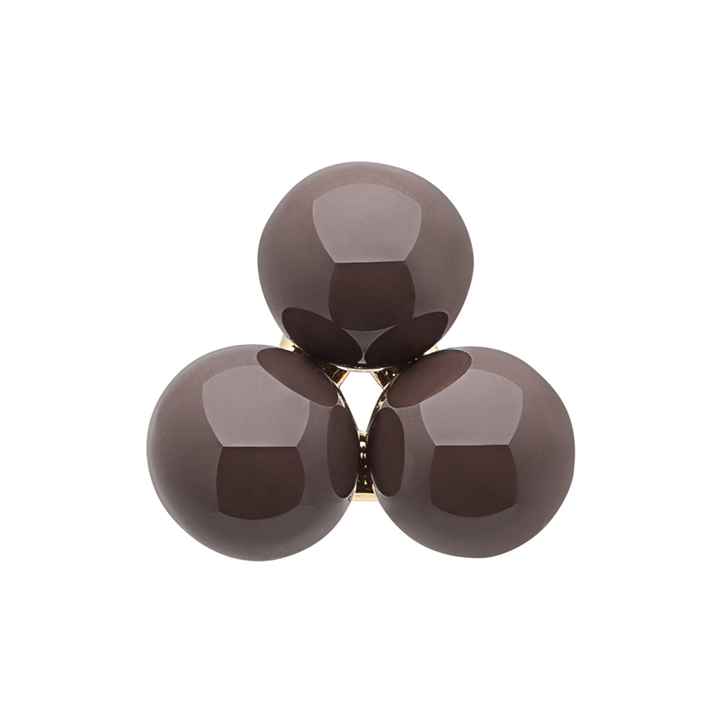 LULU Copenhagen Trio örhänge 1 st Ear stud, 1 pcs Cocoa Powder