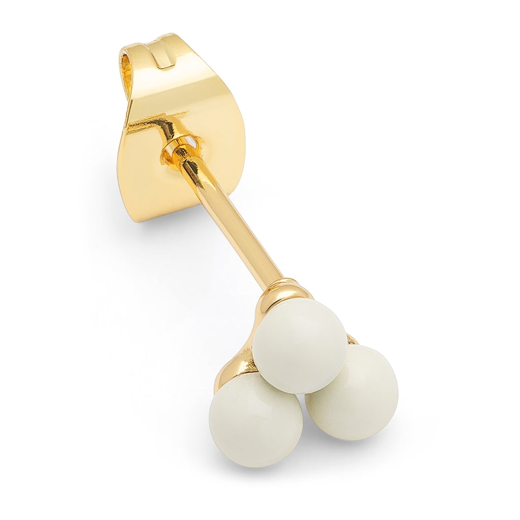 LULU Copenhagen Trio örhänge 1 st Ear stud, 1 pcs Coconut Milk