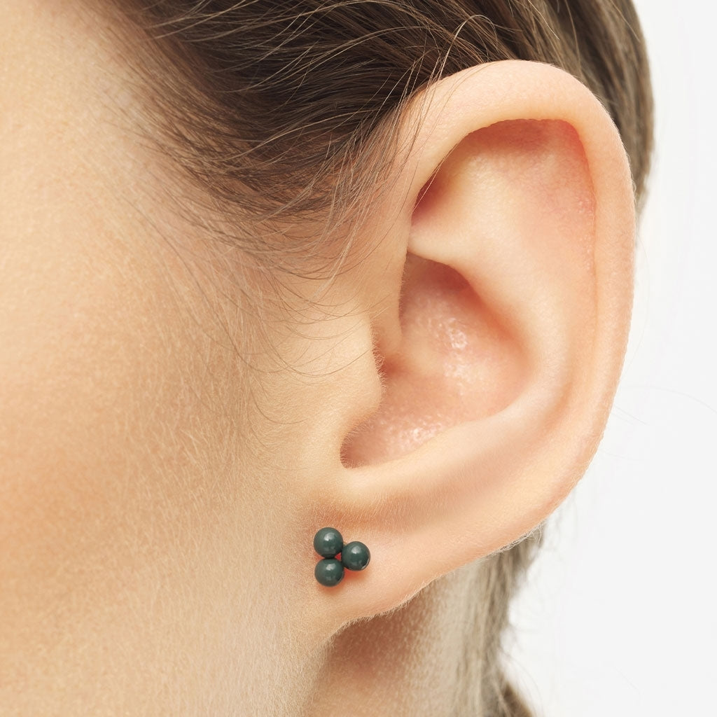 LULU Copenhagen Trio örhänge 1 st Ear stud, 1 pcs North Sea Green