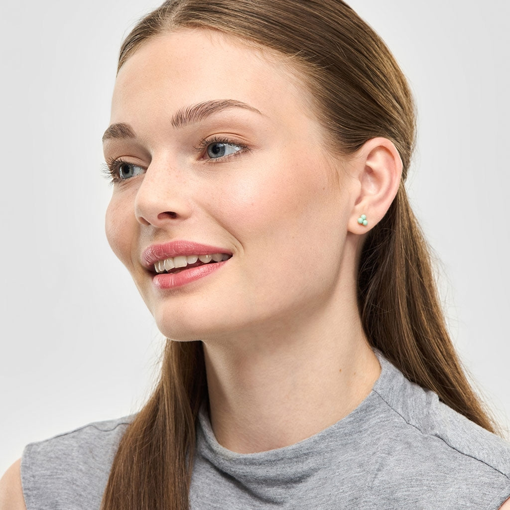 LULU Copenhagen Trio örhänge 1 st Ear stud, 1 pcs Seasalt Green