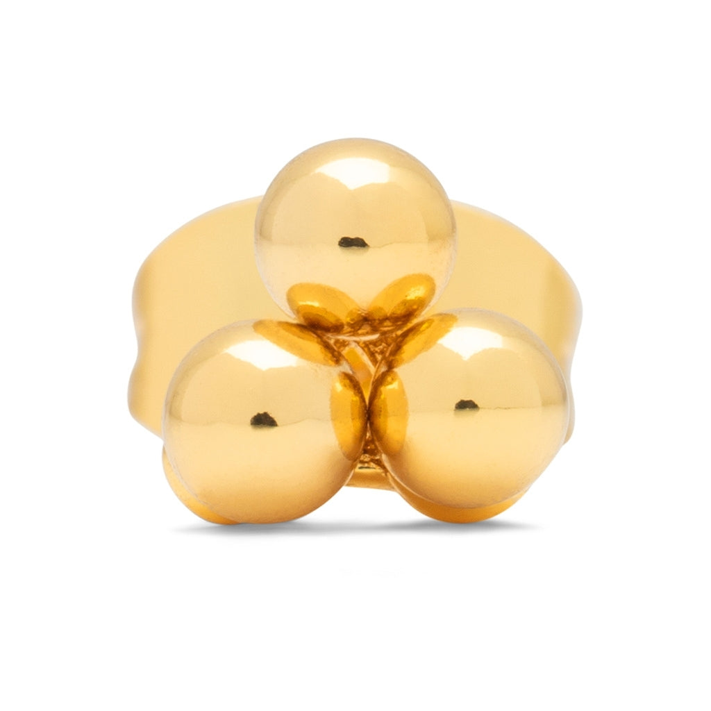 LULU Copenhagen Trio örhänge 1 st Ear stud, 1 pcs Guldpläterad