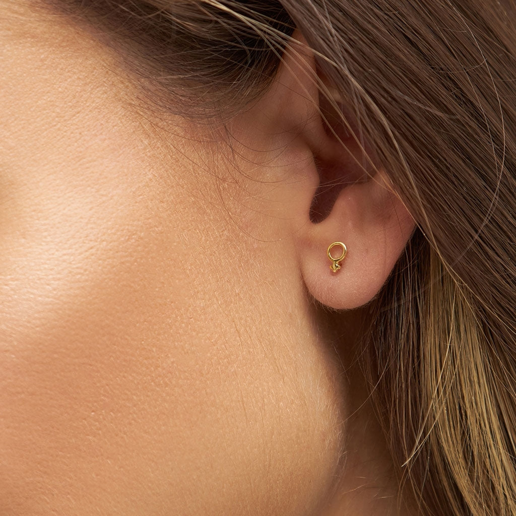 LULU Copenhagen Venus örhänge 1 st Ear stud, 1 pcs Guldpläterad