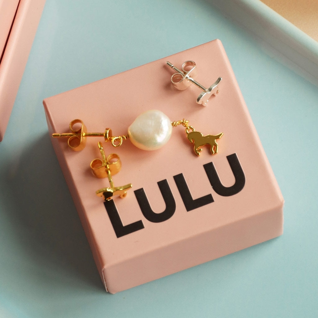 LULU Copenhagen Wild Horse örhänge 1 st Ear stud, 1 pcs Guldpläterad