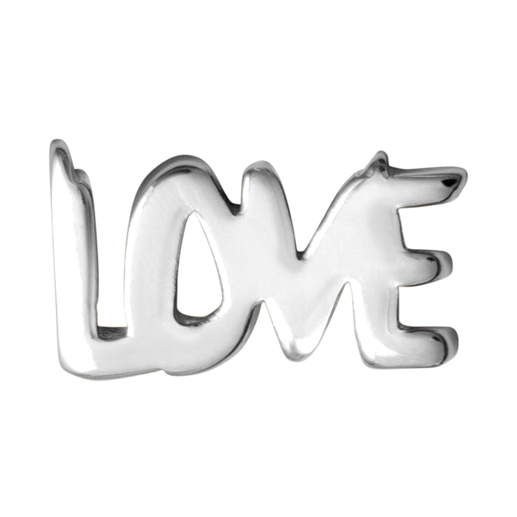 LULU Copenhagen Word Love örhänge 1 st Ear stud, 1 pcs Silver