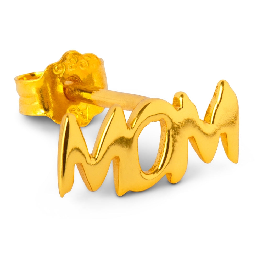 LULU Copenhagen Word Mom örhänge 1 st Ear stud, 1 pcs Guldpläterad