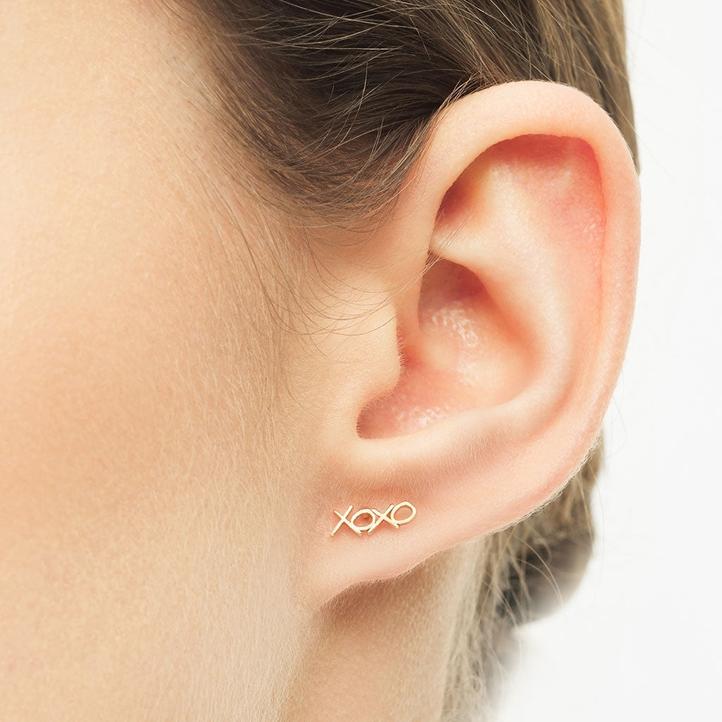 LULU Copenhagen XOXO 1 st Ear stud, 1 pcs Guldpläterad