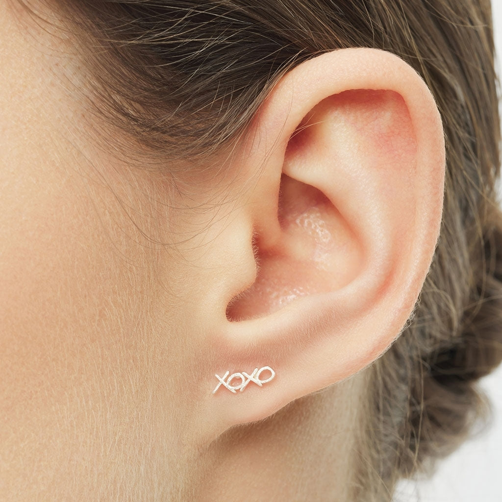 LULU Copenhagen XOXO 1 st Ear stud, 1 pcs Silver