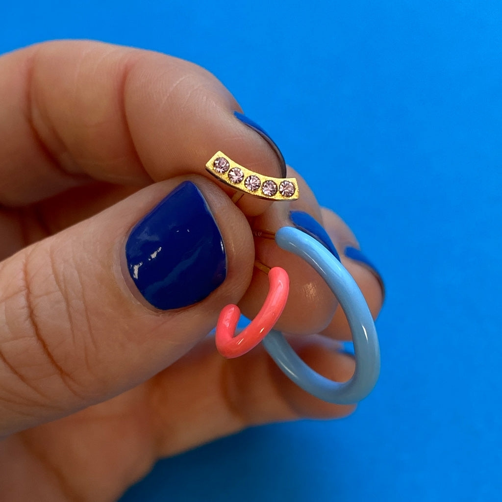 LULU Copenhagen Color Hoop 1 st Hoops Koralldjur