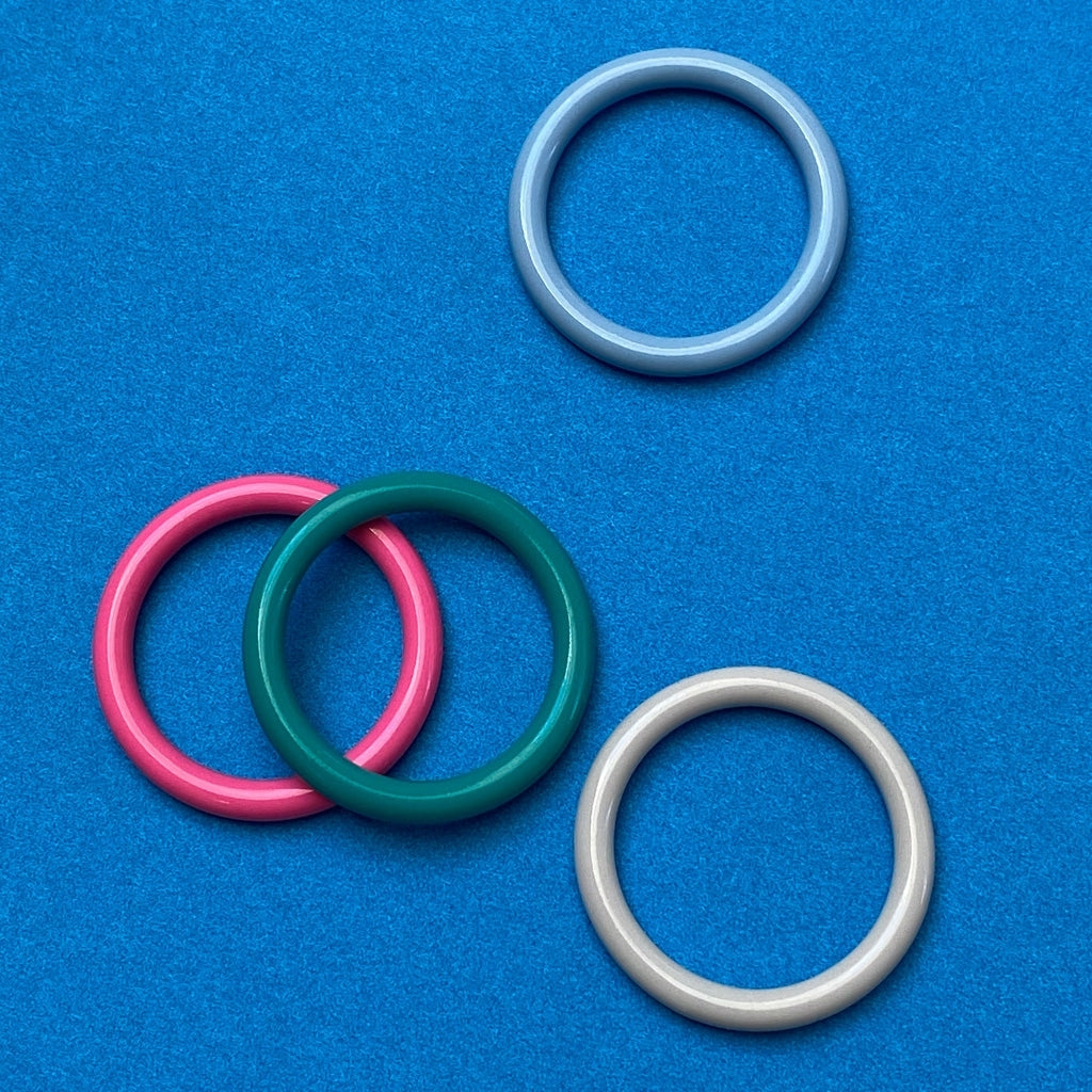 LULU Copenhagen Color Ring Rings Ljusblå